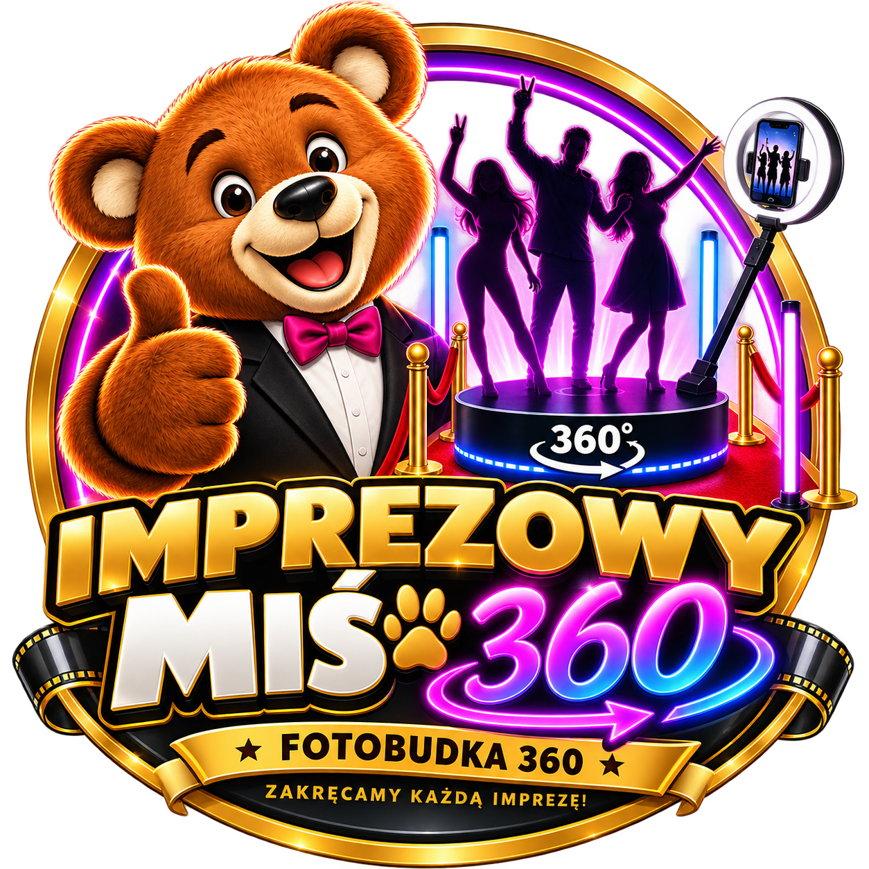 Imprezowy Miś XXL